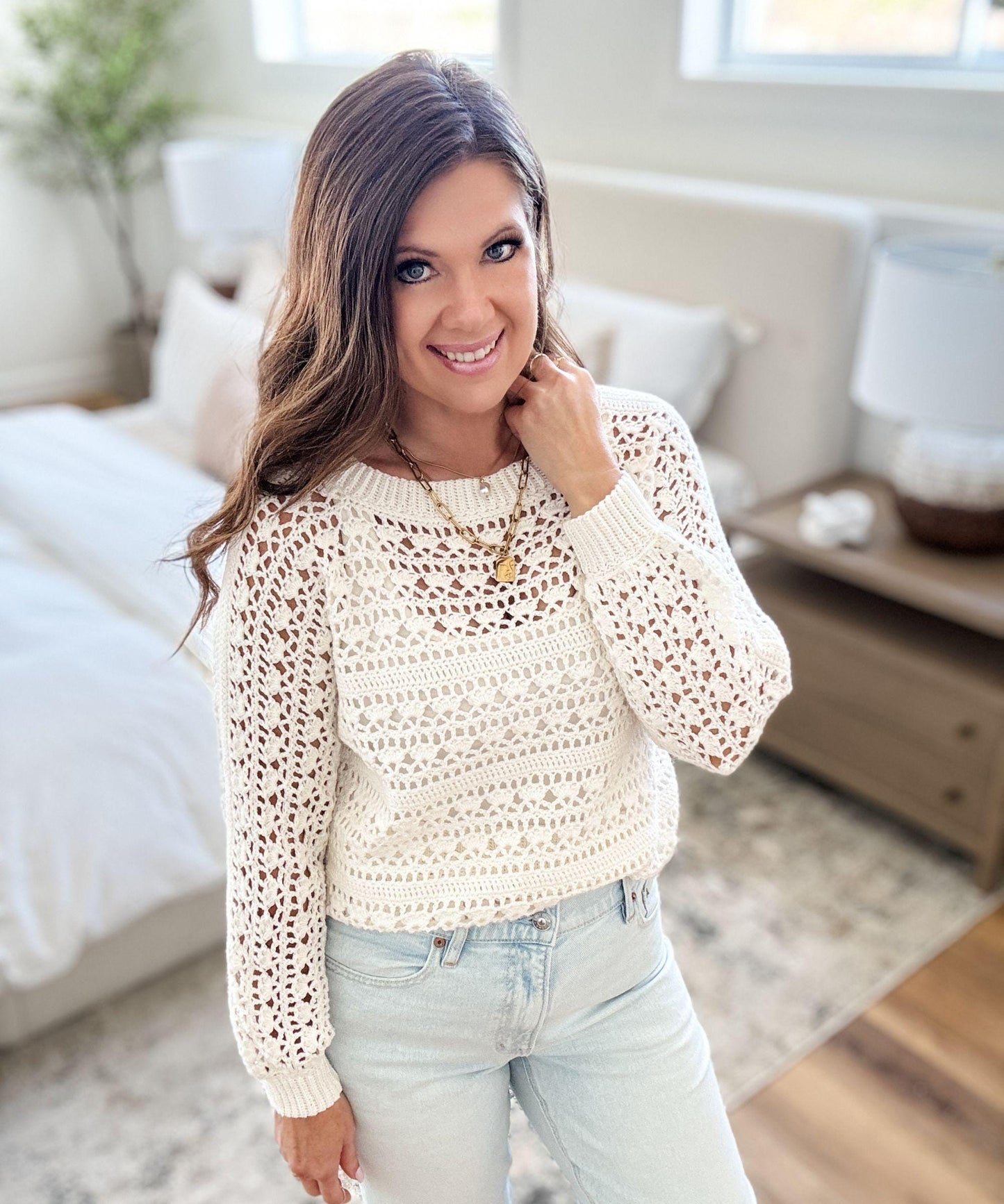 Caribbean Sea Sweater – PDF Crochet Pattern (Digital Download, English, Sizes XS–5X)